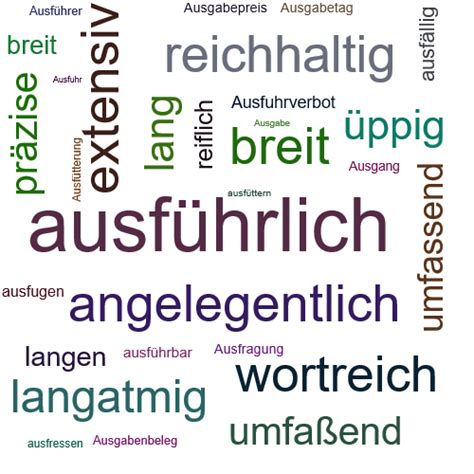 ausführlich synonym|ausführlich bedeutung.